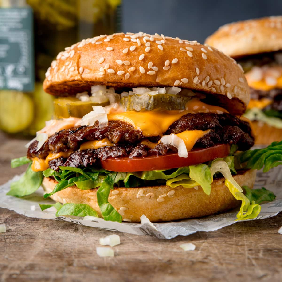 American Smash Beef Burger