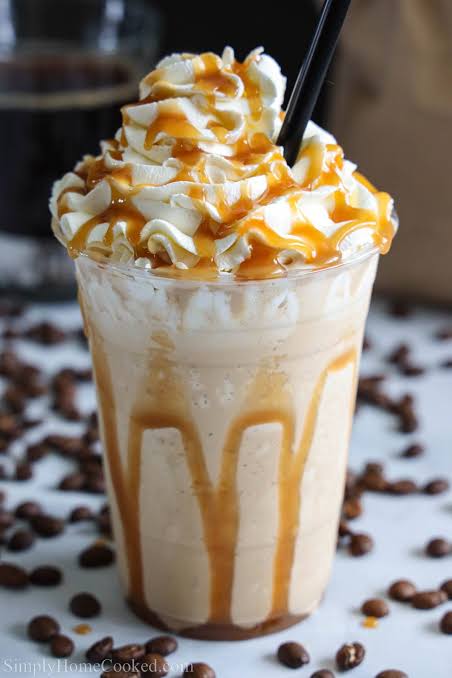 White Chocolate Caramel Frappe